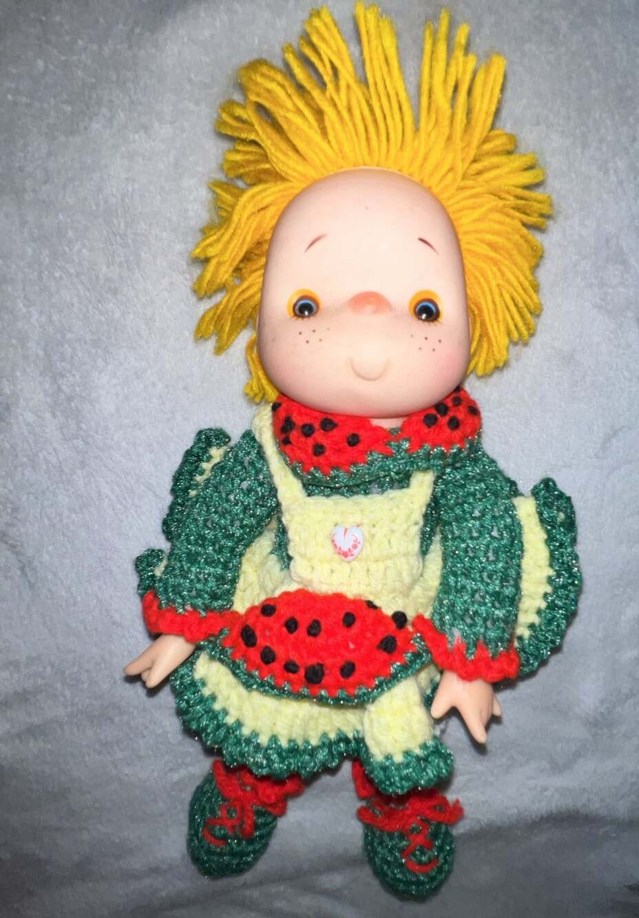 Strawberry Shortcake Doll Watermelon Handmade Crochet Outfit
